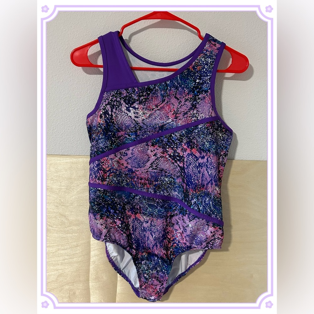 Danskin Now Big Girls Sleeveless Gymnastics Leotard Purple Size XXL/18